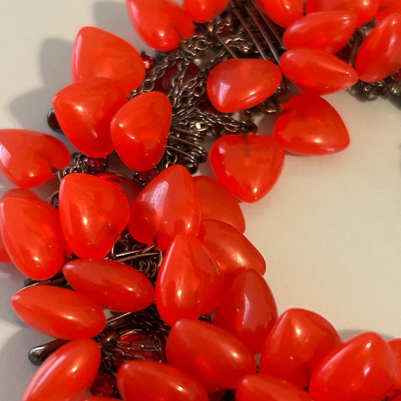 RARE Tom Binns Disney Couture Red Queen of Hearts Alice in Wonderland Bracelet - Picture 2 of 5